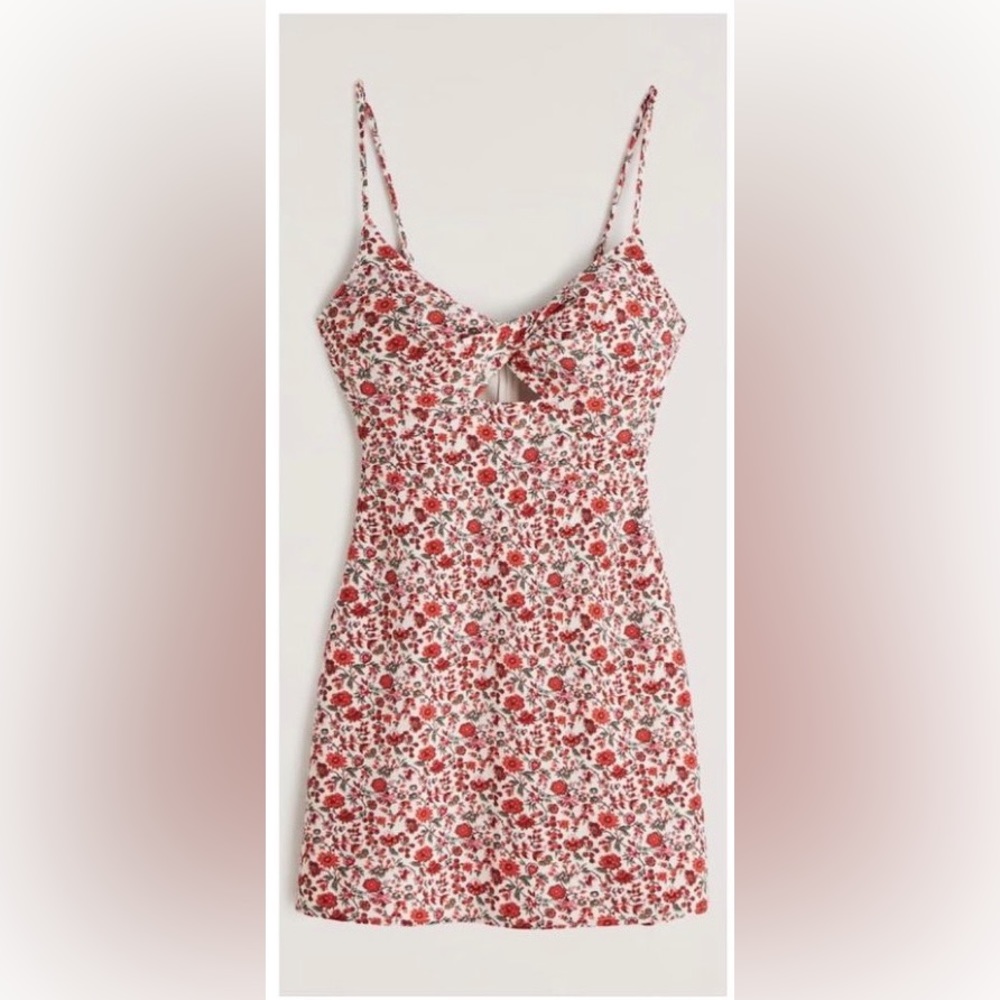 Abercrombie & Fitch Red Floral Mini Dress